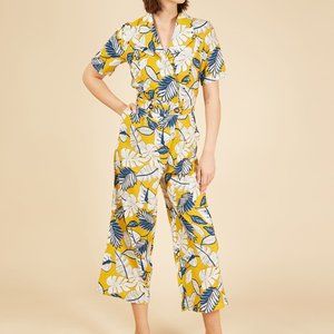 NIB FRNCH FLORAL PRINT JUMPSUIT